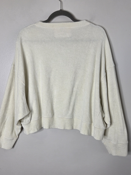 Araminta James Cream Crewneck Terry Sweatshirt - Picture 7 of 9